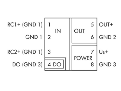 Circuit diagram WAGO 857 552 Current value transformer
