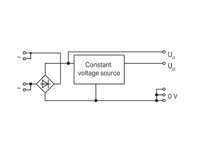 Circuit diagram WAGO 288 800 DC power supply 24V 24V