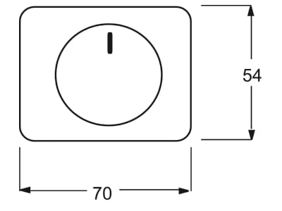 Mazeichnung Busch Jaeger 6540 24G Zentralscheibe stws gl fuer Drehdimmer