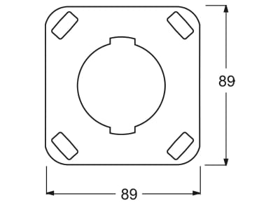 Dimensional drawing 2 Busch Jaeger 20 EUJSR 212 Socket outlet  receptacle 