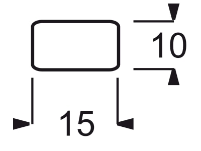 Dimensional drawing Busch Jaeger 2525 KI 214 Labelling for domestic switching device