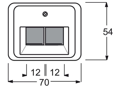 Dimensional drawing Busch Jaeger 1803 02 266 Control element UAE IAE  ISDN 