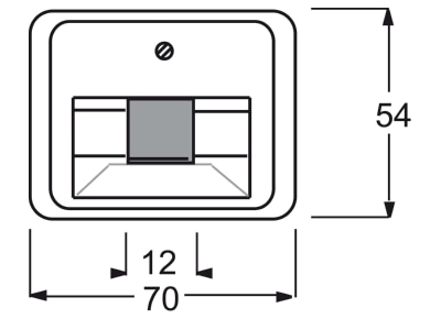 Dimensional drawing Busch Jaeger 1803 266 Control element UAE IAE  ISDN 