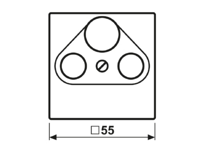 Dimensional drawing Jung A 561 PLSAT Plate SAT