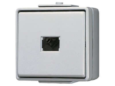 Product image Jung 633 W Push button 1 change over contact grey
