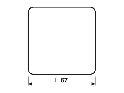 Mazeichnung Jung CD 590 KL WW Klappdeckel aws m Abdeckung 50x50mm