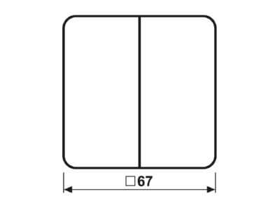 Mazeichnung Jung CD 595 P Wippe Symbole ws fuer Taster