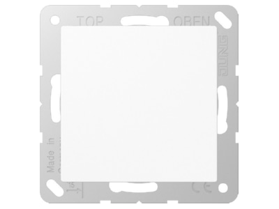 Produktbild Jung A 594 0 WW Blind Abdeckung komplett mit Tragring  alpinweiss 