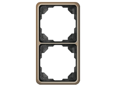 Produktbild Jung CD 582 GB Rahmen 2 fach gold brz waage senkrecht