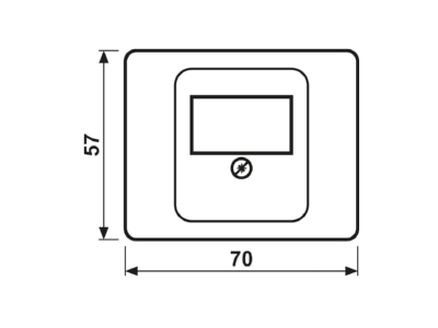 Dimensional drawing Jung SL 569 T GB Plate TAE