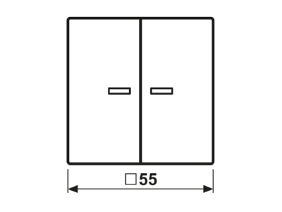 Mazeichnung Jung AS 591 5 KO5BF WW Wippe Lichtleiter aws fuer Schalter Taster