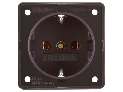 Produktbild 1 Berker 941852501 Schuko Steckd br m Schraubklemmen