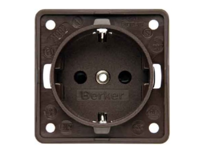 Produktbild 2 Berker 941852501 Schuko Steckd br m Schraubklemmen