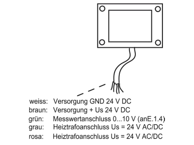 Anschlussbild Busch Jaeger 6190 43 Regenfuehler f Wetterstation