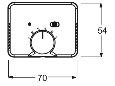 Dimensional drawing Busch Jaeger 1795 24G Cover plate for switch white