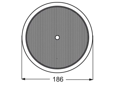 Dimensional drawing Busch Jaeger 8228 Frame 1 gang white