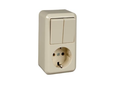 Product image 1 Elso 388500 Combination switch wall socket outlet
