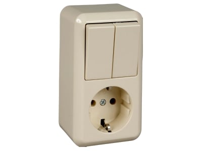 Product image 2 Elso 388500 Combination switch wall socket outlet