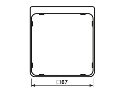 Mazeichnung Jung CDP 82 GCR Applikations Segment gl c