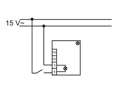 Wiring plan Busch Jaeger 1564 U 12 Switching device for handicapped people