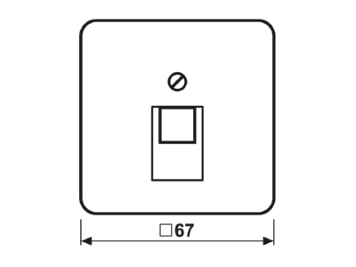 Mazeichnung Jung CD 569 1 UA LG Abdeckung lgr fuer IAE UAE Dose