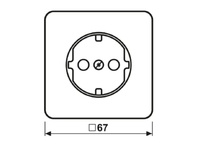 Mazeichnung Jung CD 520 KI BF WW PL Zentralplatte