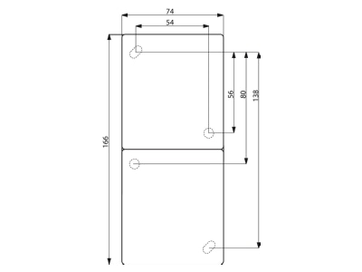 Dimensional drawing 2 Busch Jaeger 20 02 EBW 54 Socket outlet  receptacle