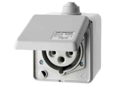 Produktbild 2 Berker 558001 CEE Steckdose 5 polig Ap 16A m Klappdeckel