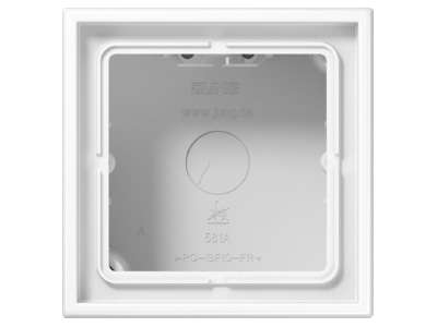 Product image Jung LS 581 A WW Surface mounted housing 1 gang white
