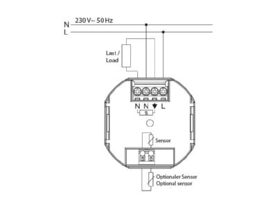 Circuit diagram Eberle FIT 3 R   weiss Clock thermostat  FIT 3 R whitess
