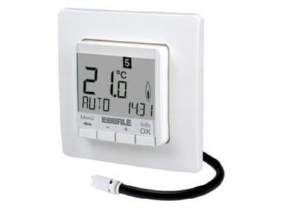 Product image Eberle FIT 3 F   weiss Room clock thermostat
