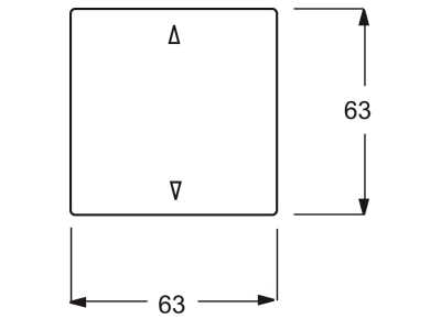 Mazeichnung Busch Jaeger 6430 884 102 Bedienelement Jalousie studioweiss matt