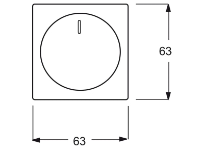 Mazeichnung Busch Jaeger 6540 803 102 Zentralscheibe meteor gr fuer Drehdimmer