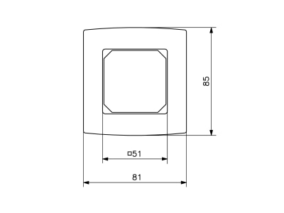 Mazeichnung Alre it JZ 090 900 Abdeckung 50x50mm alre Rah rws RAL9010