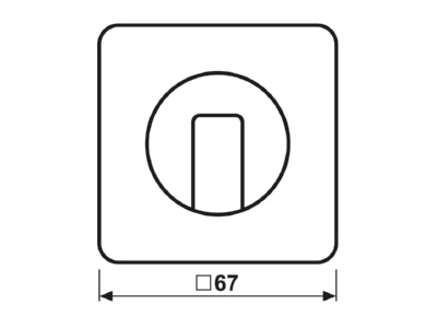 Mazeichnung Jung CD 1541 WW Abdeckung fuer Drehschalter