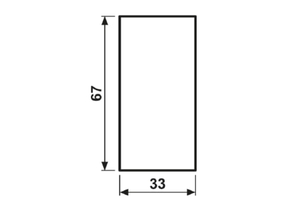 Mazeichnung Jung CD 50NALG Abdeckung in Tastenfarbe 33x66mm