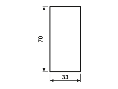 Mazeichnung 2 Jung LS 50NA Abdeckung transparent Einl Schrift 25x67 5