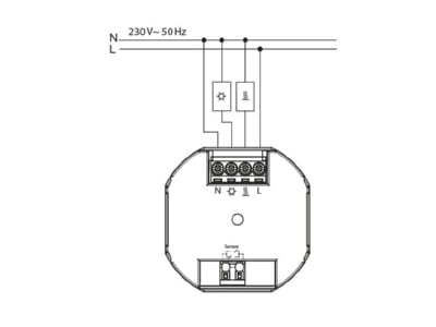 Schaltbild Eberle FIT 3Rw   weiss UP Uhrenthermostat