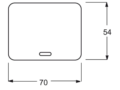 Mazeichnung Busch Jaeger 6543 21 102 Bedienelement brz