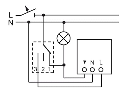 Wiring plan 8 Busch Jaeger 6853 AGM 204 Movement sensor 12m
