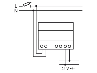 Anschlussbild 2 Busch Jaeger 6190 49 101 Heiztrafo f Reiheneinbau