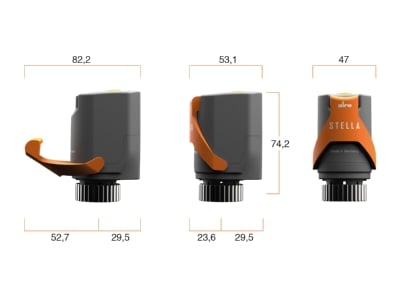 Mazeichnung Alre it ZBOOA 010 185 Stellantrieb   Stella   230V