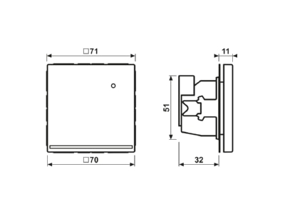 Ma�zeichnung Jung LC 1539 O LNW208 LED Orientierungslicht