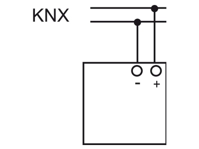 Connection diagram Busch Jaeger 6198 101 EIB  KNX logic component 
