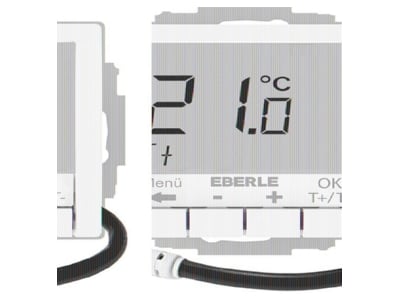 Produktbild 1 Eberle UTE4100F RAL9016 G55 UP Thermostat Hinterleuchtung weiss