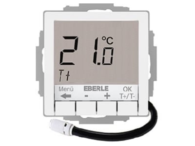 Produktbild 2 Eberle UTE4100F RAL9016 G55 UP Thermostat Hinterleuchtung weiss