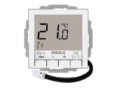 Product image 1 Eberle UTE4100F RAL9016 G55 Room clock thermostat 5   30 C
