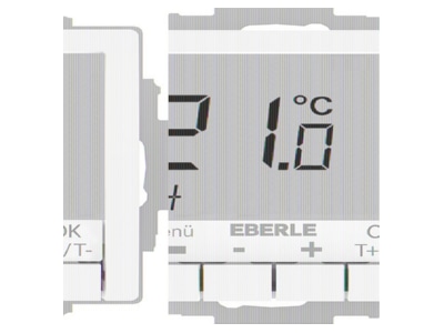 Produktbild 1 Eberle UTE4100R RAL9010 G55 UP Thermostat Hinterleuchtung weiss