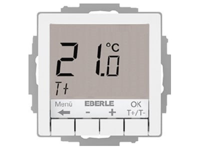 Produktbild 1 Eberle UTE4100R RAL9016 G55 UP Thermostat Hinterleuchtung weiss