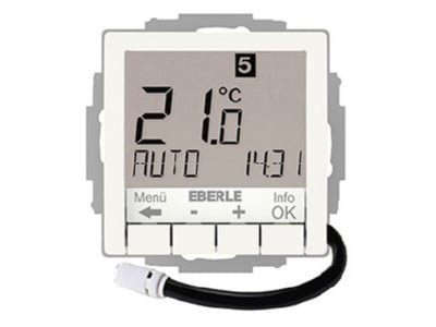 Product image 1 Eberle UTE4800F RAL9010 G55 Room clock thermostat 5   30 C
